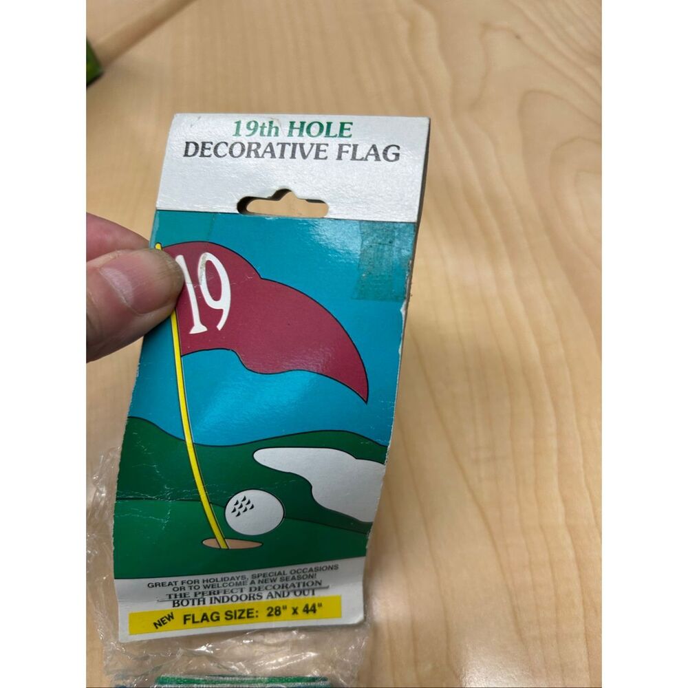 Golf #19 hole‎ House flag 28"x 44" new